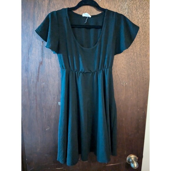 See You Monday Small Fit & Flare Black Dress - Picture 1 of 3